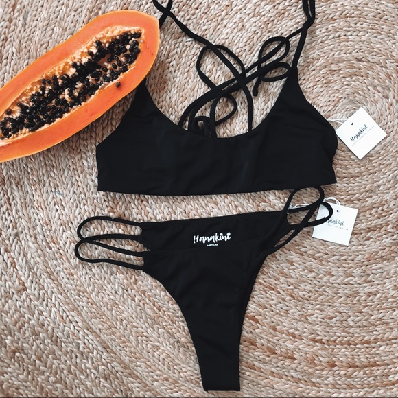 NWT💥SALE💥XS LAST ONES Makena Multiway Top Noir - Picture 5 of 8